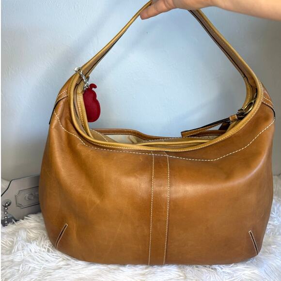 Vintage Coach y2k 10741 Two-Tone Ergo Hobo Bag One Shoulder Bag - Picture 2 of 14